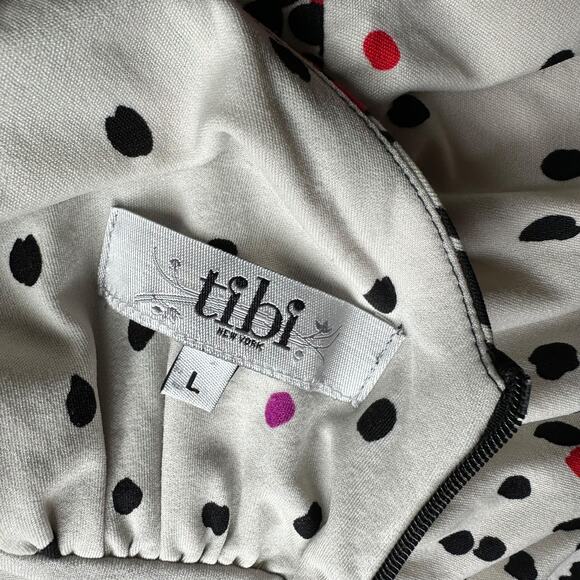 Vintage Y2k Tibi New York Kimono Sleeve Floral Fit and Flare Dress Sz L - Picture 8 of 8